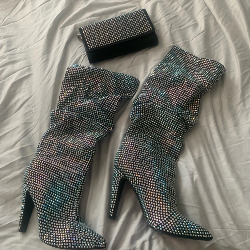 Steve Madden boots 👢 + purse - Picture 2 of 8